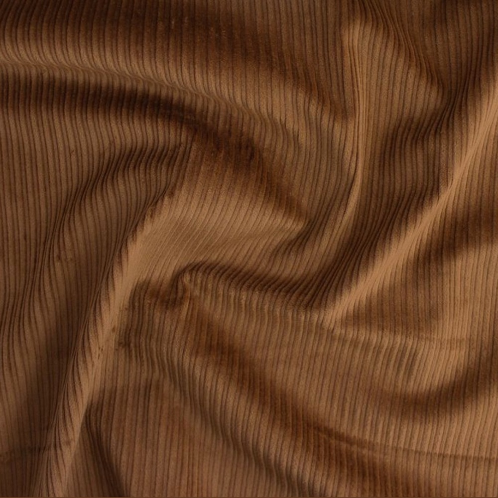 Tan Wide Wale Corduroy Fabric 2m